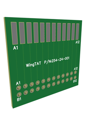 WingTAT野口 2.54mm 总线 24p 金手指测试板