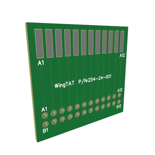 WingTAT野口 2.54mm 总线 24p 金手指测试板