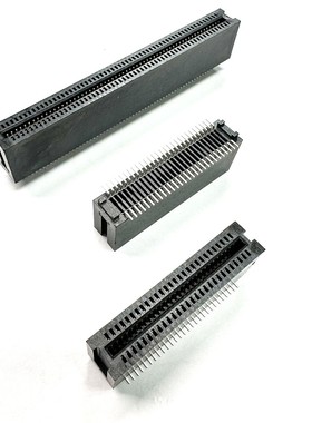 WingTAT野口 1.27mmPCI总线插座 4P 立贴金手指插槽 无耳