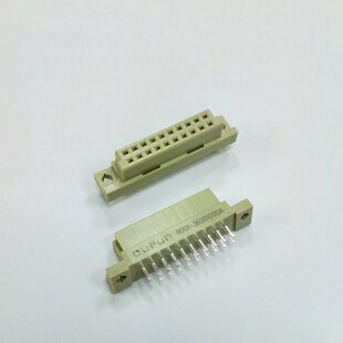 欧式插座 DIN 9001-36201C00A 220 2*10P 20P 母头直孔 2.54间距