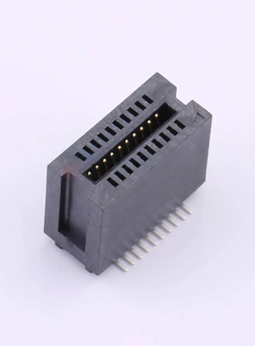 WingTAT 1.27mmPCI总线插座20P贴片金手指插槽无耳 HEV20LP03BK