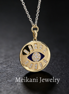 ins风18K金钻石项链2026年新款