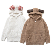 家居服套装 东京花园 日系软绵绵卡通可爱小狗绵羊毛绒连帽长袖