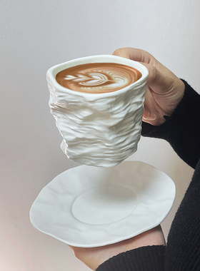 zealous 设计感小众咖啡杯碟陶瓷轻奢女士个人专用高颜值马克杯子