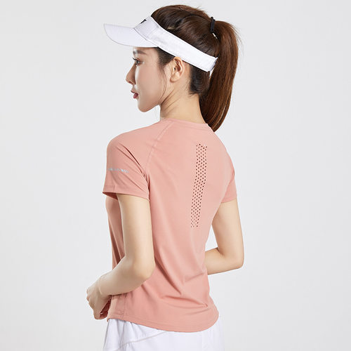 夏季爆款女生短袖运动T恤速干亲肤跑步健身训练服瑜伽服上衣透气