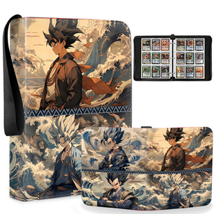 七龙珠卡册四九宫格超级赛亚人卡片收纳册3寸小卡牌收集册皮卡包
