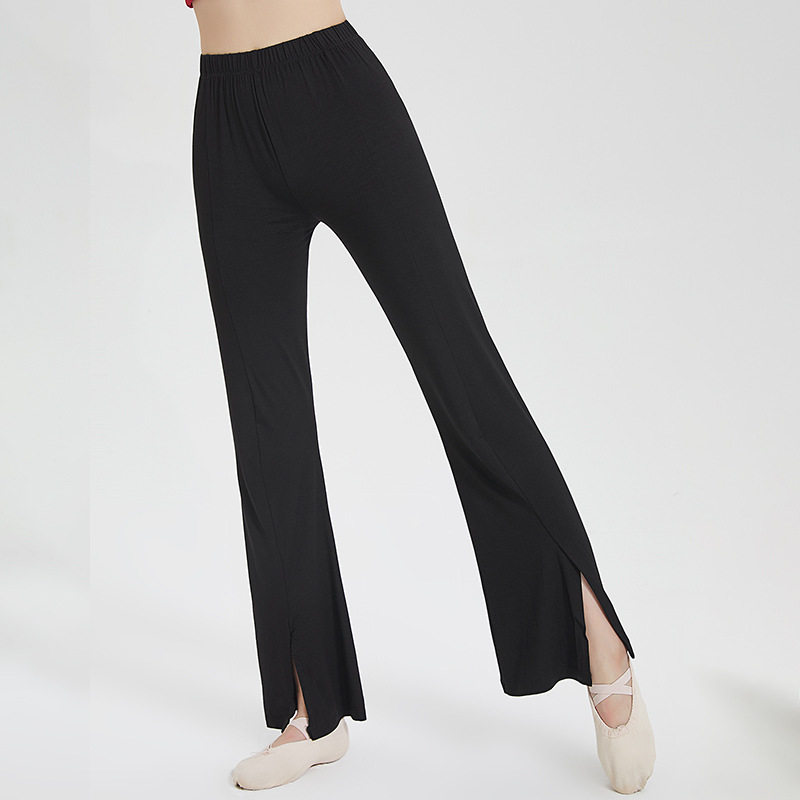 舞蹈练功裤开叉直筒微喇形体训练服女裤子拉丁古典舞喇叭跳舞服装,运动/瑜伽/健身/球迷用品,现代舞服装,淘宝优惠券,粉丝福利购,淘宝优惠卷