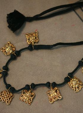 925银情侣款吉祥八宝项链