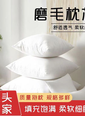 羽丝绒抱枕芯内胆沙发靠枕靠垫芯全磨毛枕芯靠背枕芯子