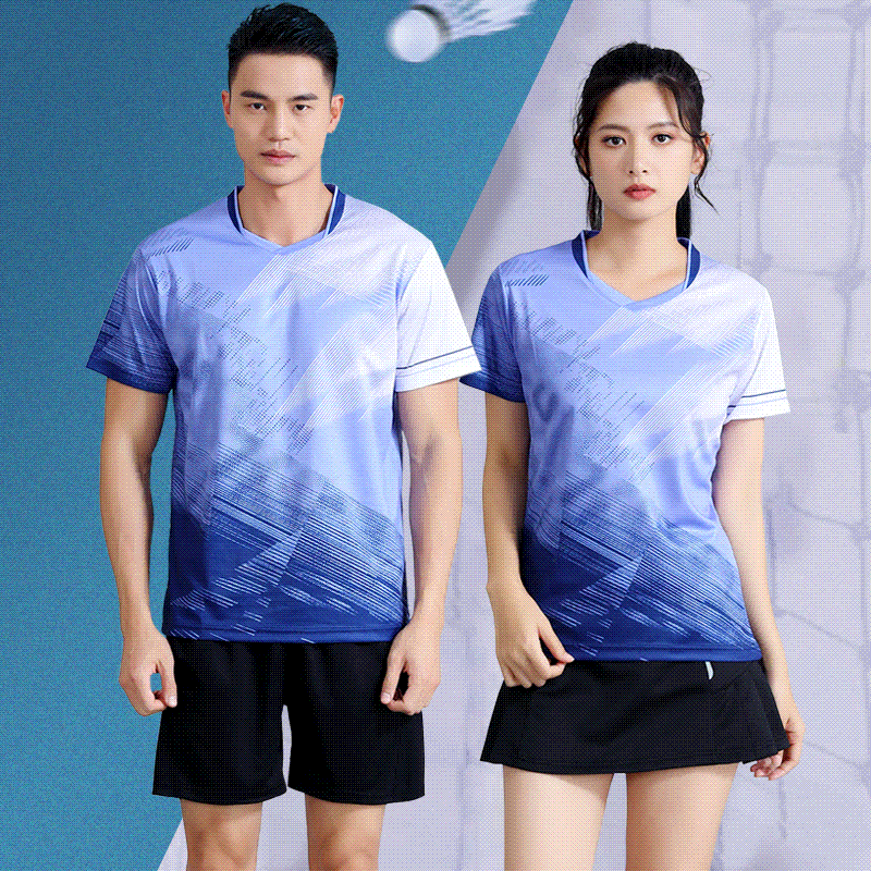 透气网球乒乓球排球训练比赛队服定制 男女款 新款 速干羽毛球服套装