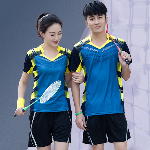 速干羽毛球服套装男女运动服定制