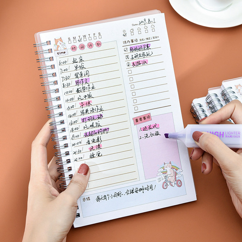 待办事项计划本每日计划表笔记本子文艺精致时间管理记事一日一页