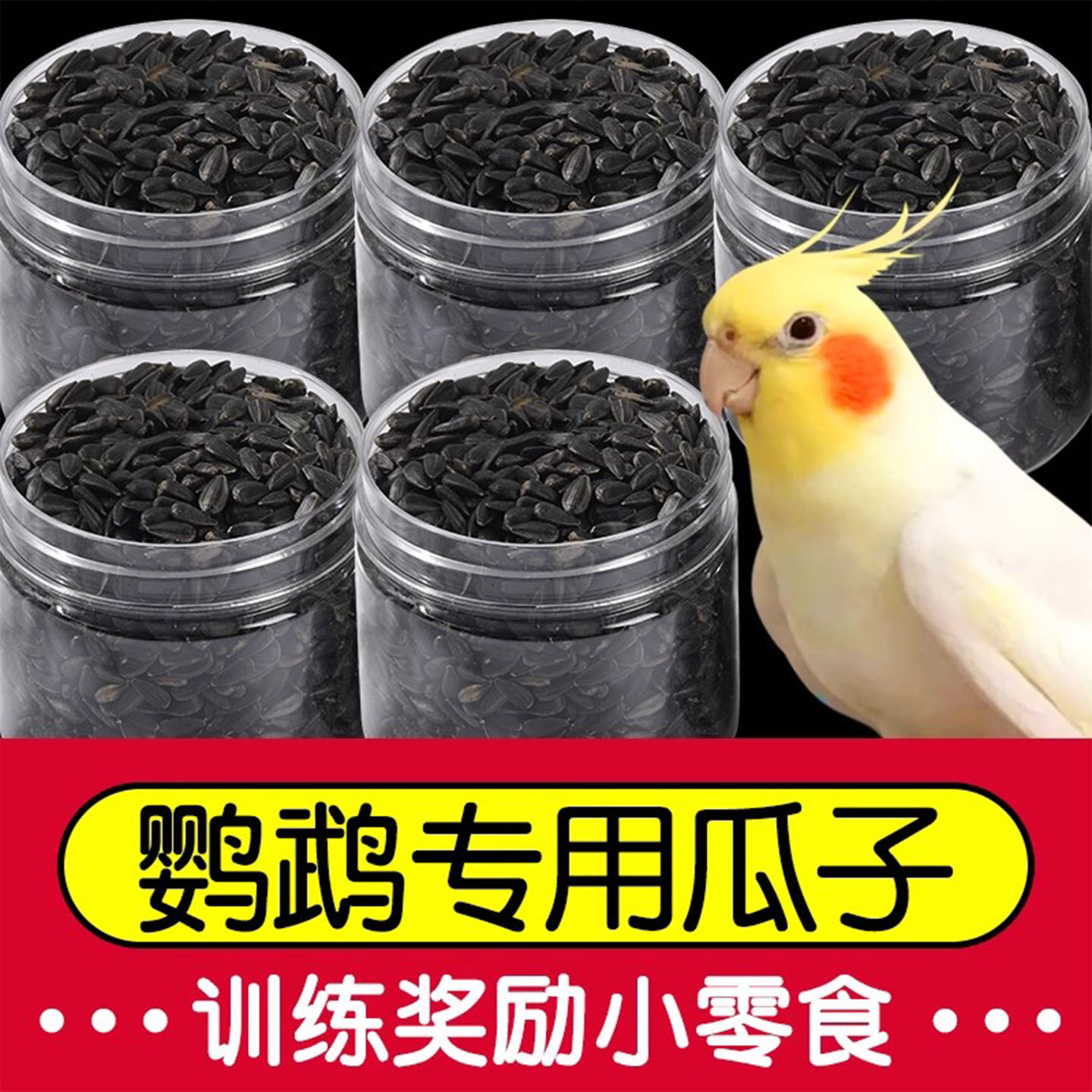 鹦鹉专用瓜子油葵黑珍珠鸟粮鸟食