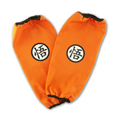 悟同款 橙色印花涤棉帆布PU袖 套防水防油厨房工作卡通男女家务成人