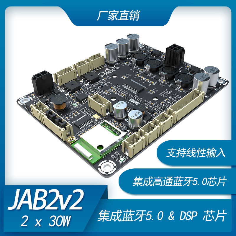 2 x 30W D类音频功率放大器带DSP信号处理蓝牙5.0功放板 TPA3118