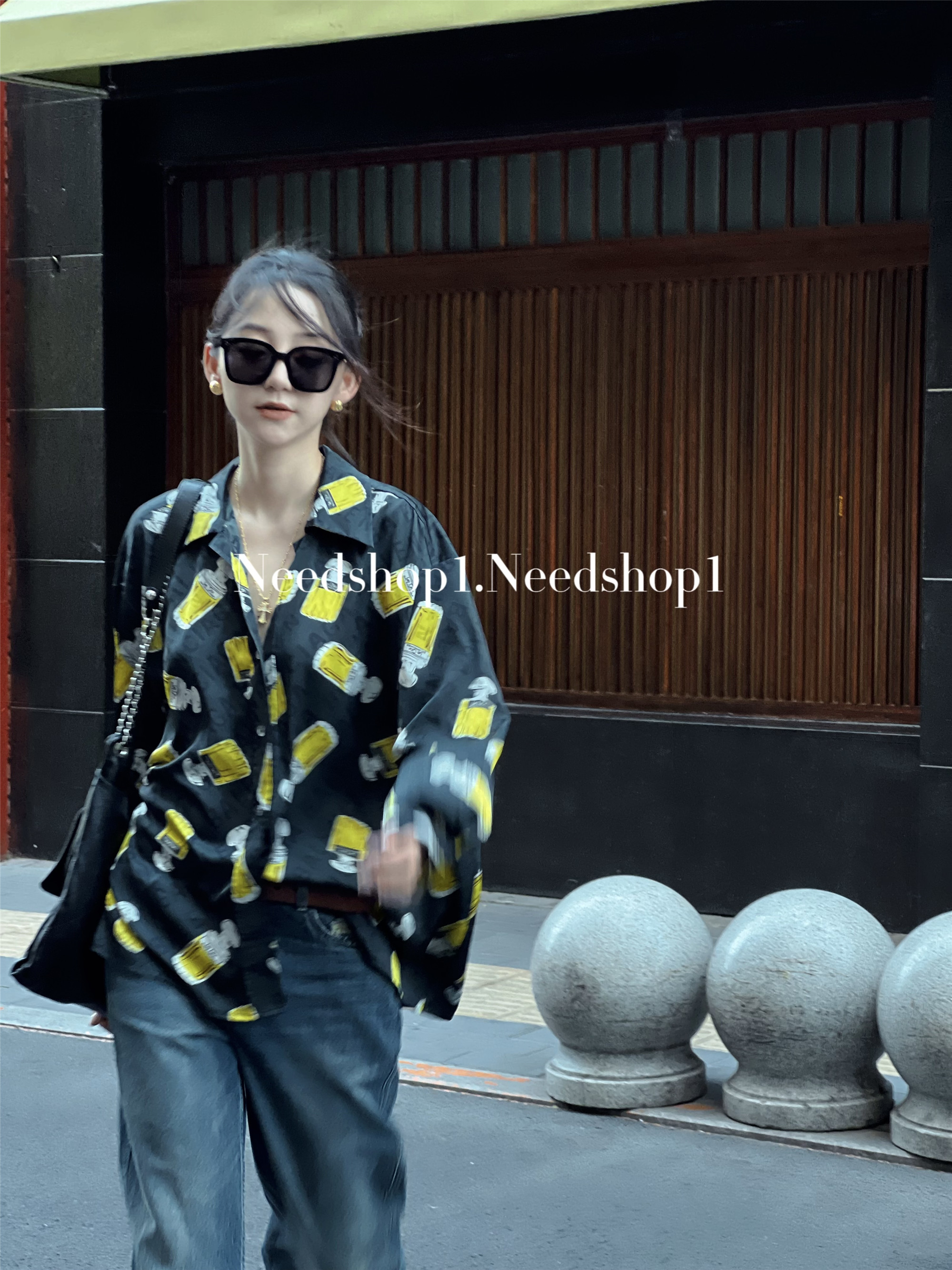 NeedShop1宽松百搭衬衫