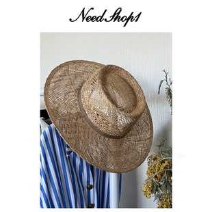 NeedShop1 【手工编织防晒草帽】夏季度假这样沙滩帽