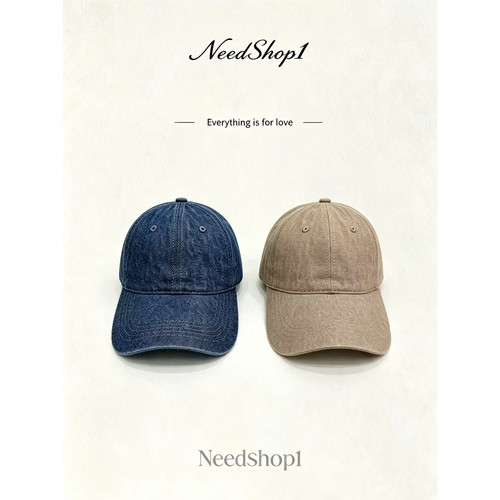 NeedShop1 【复古牛仔棒球帽】显脸小遮阳百搭四季款棒球
