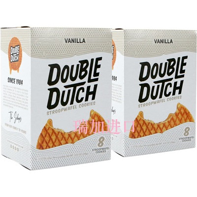 新品包邮加拿大Double Dutch荷兰焦糖华夫饼干香草味256克*2盒
