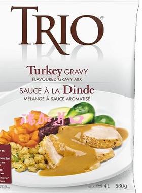包邮加拿大Trio Turkey GRAVY MIX火鸡肉调味酱汁混合粉560克多种