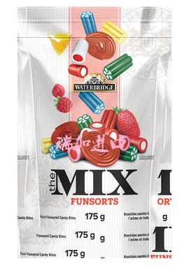 加拿大Waterbridge水桥乐趣混合水果软糖175克*2包可多种口味