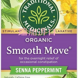 包邮加拿大Traditional Medicinals有-机薄荷便-秘药草茶32g*3盒