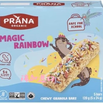 包邮加拿大Prana Bar格兰诺拉麦片彩虹能量棒120克238元3包多口味