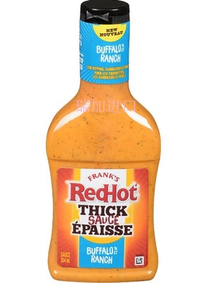 包邮加拿大FRANK'S REDHOT水牛城大牧场多功能浓稠沙拉酱354ML