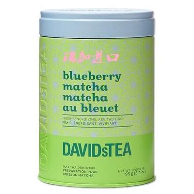包邮加拿大DAVIDsTEA BLUEBERRY MATCHA有-机蓝莓抹茶95g罐装多种