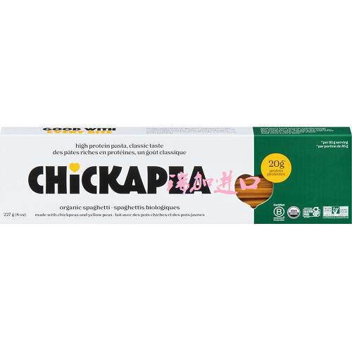 包邮加拿大CHICKAPEA Spaghetti鹰嘴豆黄豆粉意大利细面227g*2盒