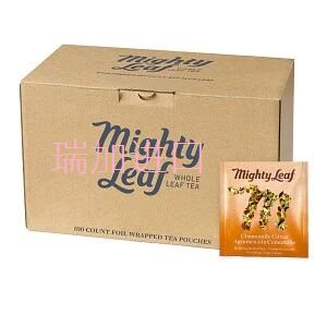 包邮加拿大Mighty leaf美泰洋甘菊柑橘花草茶整箱100茶包需付定金