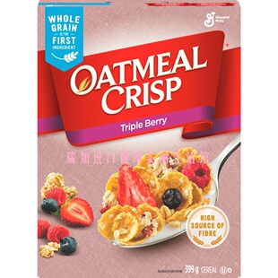 包邮加拿大GM OATMEAL通用磨坊蓝莓燕麦浆果酥脆麦片399g多买便宜
