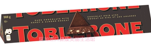 包邮加拿大Toblerone瑞士金三角蜂蜜杏仁牛轧黑巧克力条360克多种