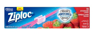 包邮加拿大ZIPLOC分装密封带滑动拉链款保鲜袋大号2盒30个食品级