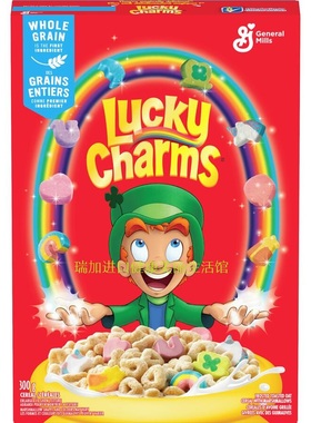 包邮加拿大GENERAL MILLS通用磨坊彩虹幸运星燕麦棉花糖麦片300克