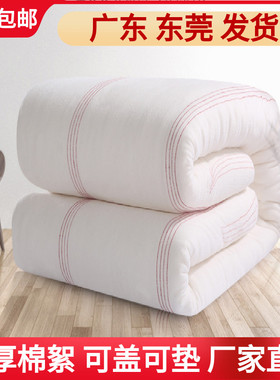 棉絮棉被棉胎学生宿舍垫被棉花被子被芯单人1.2米1.5m1.8加厚被褥