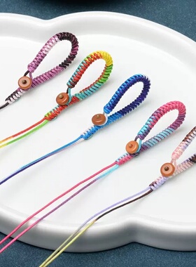 72号段染玉线手工编织金刚结车钥匙扣菩提子吊绳挂扣DIY配件挂件