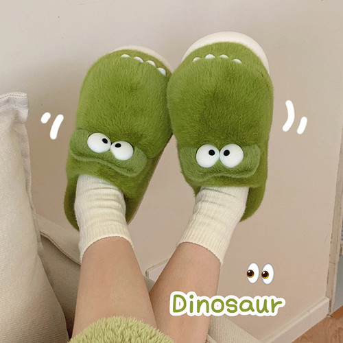细细条居家沙雕鳄鱼情侣棉拖鞋