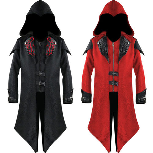 欧美中世纪外套复古朋克cos服男