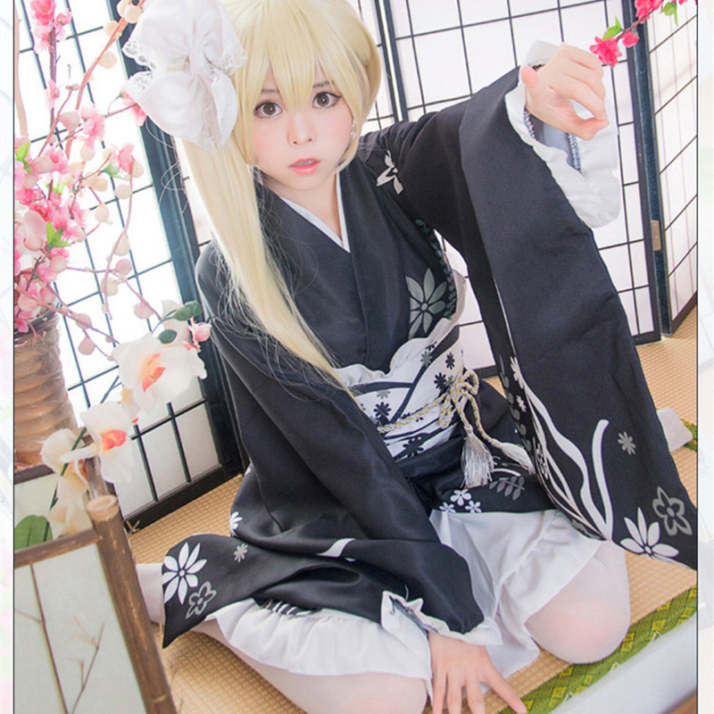 缘之cos空服春日野穹女装大佬萝莉萌 祭穹妹日本和服浴衣和服套装