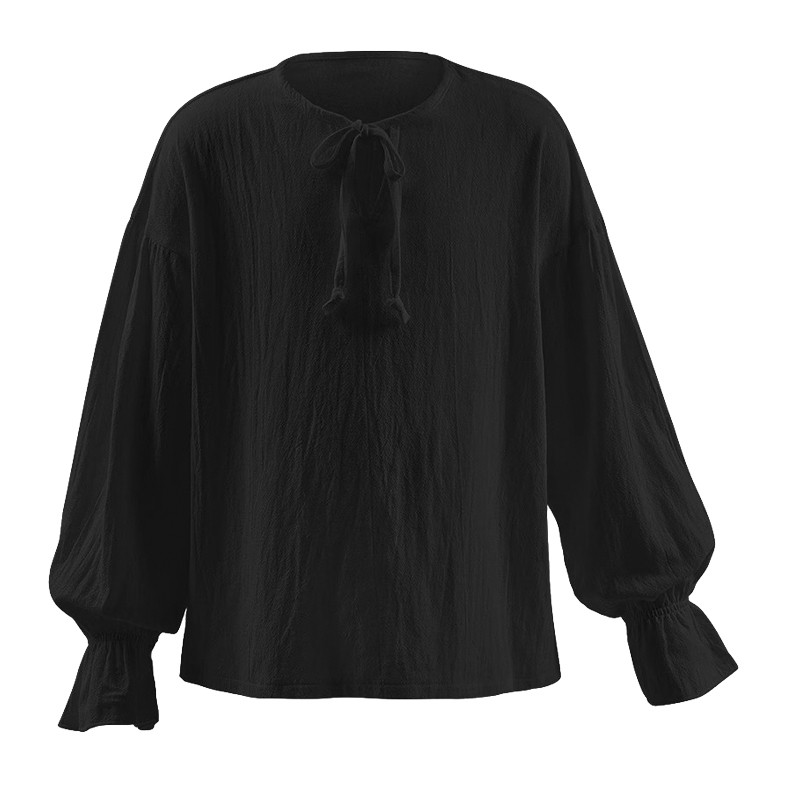 万圣节文艺复兴儿童衬衫维多利亚时代中世纪复古朋克衬衣cos服男