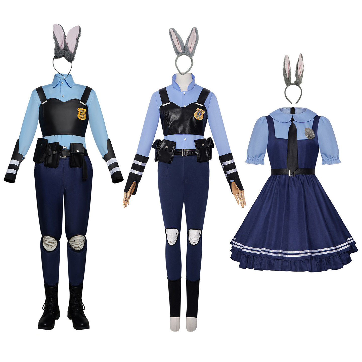 兔子警官judy朱迪六一儿童cos服