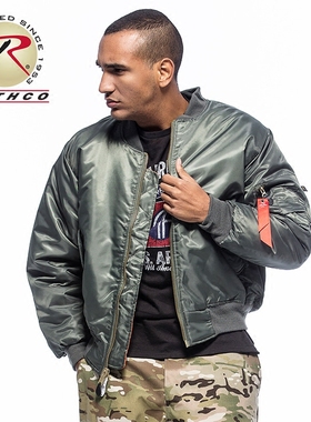 Rothco MA1经典款空军防寒棉服飘带飞行夹克外套男女秋冬款