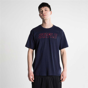 新衣城 STAPLE 鸽子 宽松百搭立体胶LOGO印花上衣潮牌男女短袖T恤