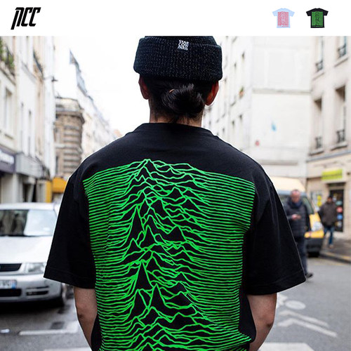 新衣城 Pleasures UP T-SHIRT Joy Division摇滚乐队波纹短袖T恤