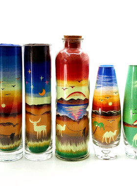 许愿瓶沙瓶画敦煌骆驼工艺品摆件