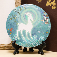敦煌壁畫(huà)隔熱瓷杯墊桌面擺件禮品