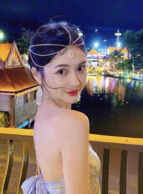 新娘流苏发饰古风额链