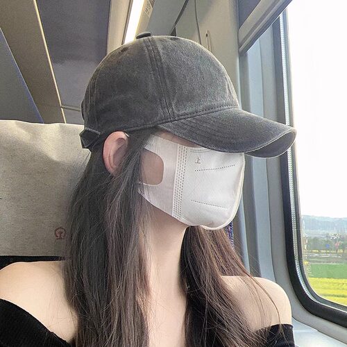 假发帽一体仿真人发灰色大头围棒球女春夏新款显脸小加宽帽檐鸭舌