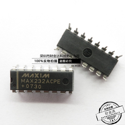 全新原装 MAX232ACPE+ 接口收发器 驱动器 DIP16 进口IC